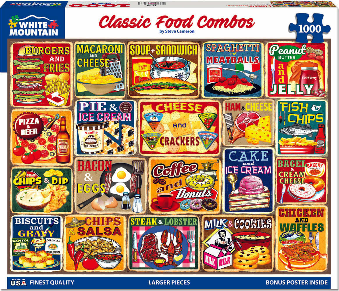 Classic Food Combos - 1000 Piece Jigsaw Puzzle