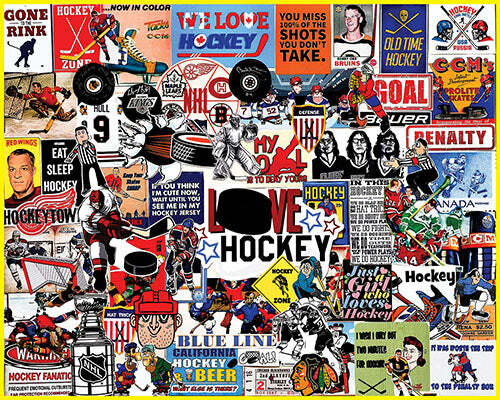 I Love Hockey - 1000 Piece Jigsaw Puzzle