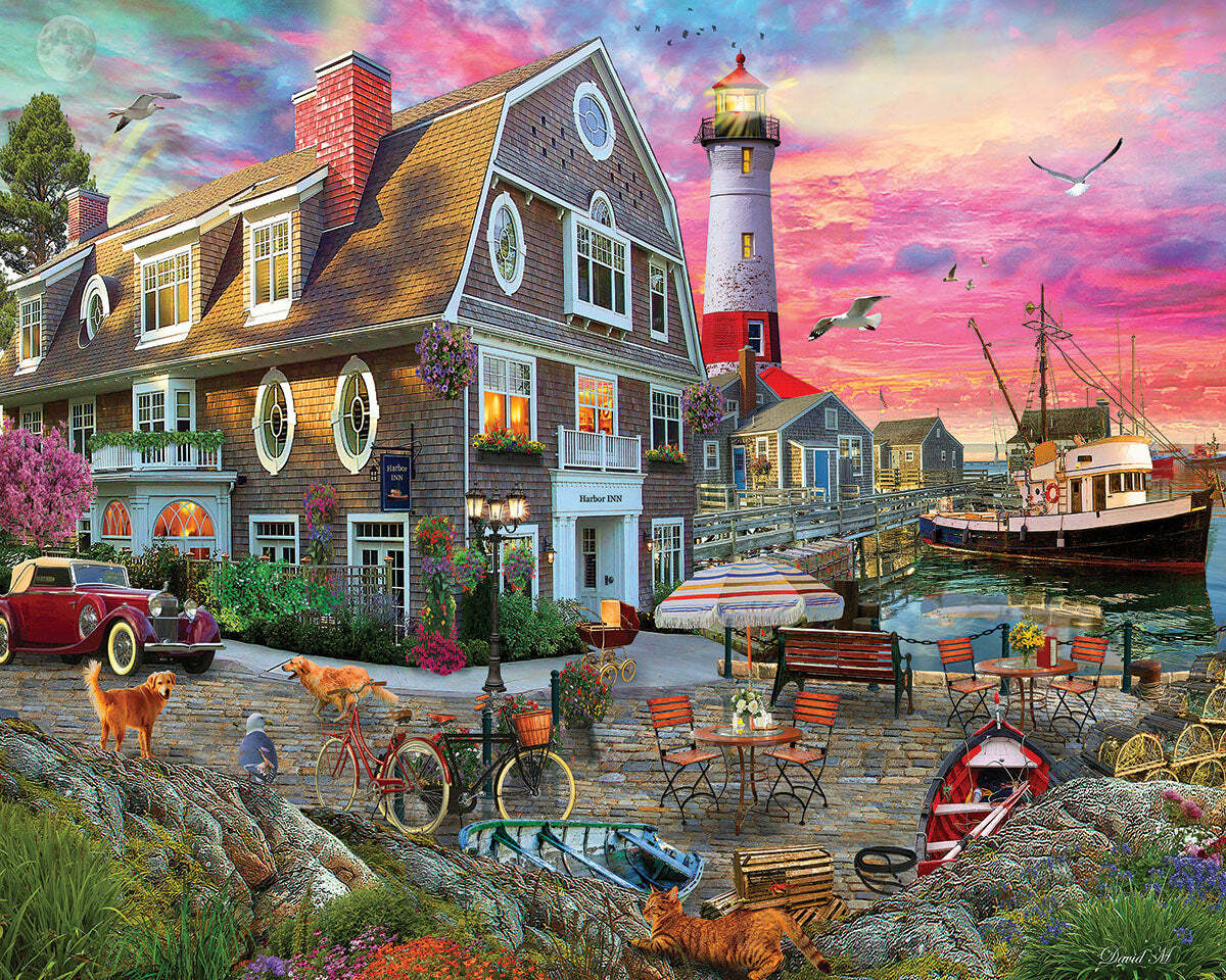 Harbor Inn - 1000 Piece Jigsaw Puzzle