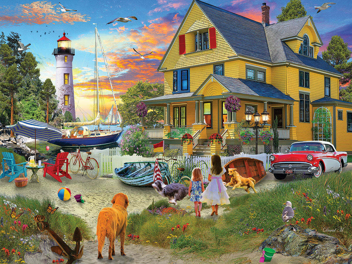 My Yellow Beach House - 500 Piece Jigsaw Puzzle