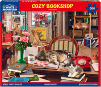 Cozy Bookshop - 500 Piece Jigsaw Puzzle