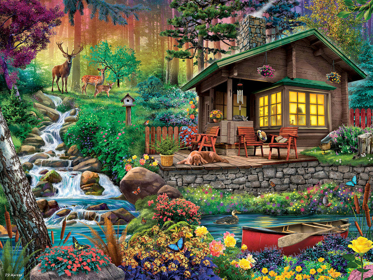 Cabin In The Woods - 500 Piece Jigsaw Puzzle