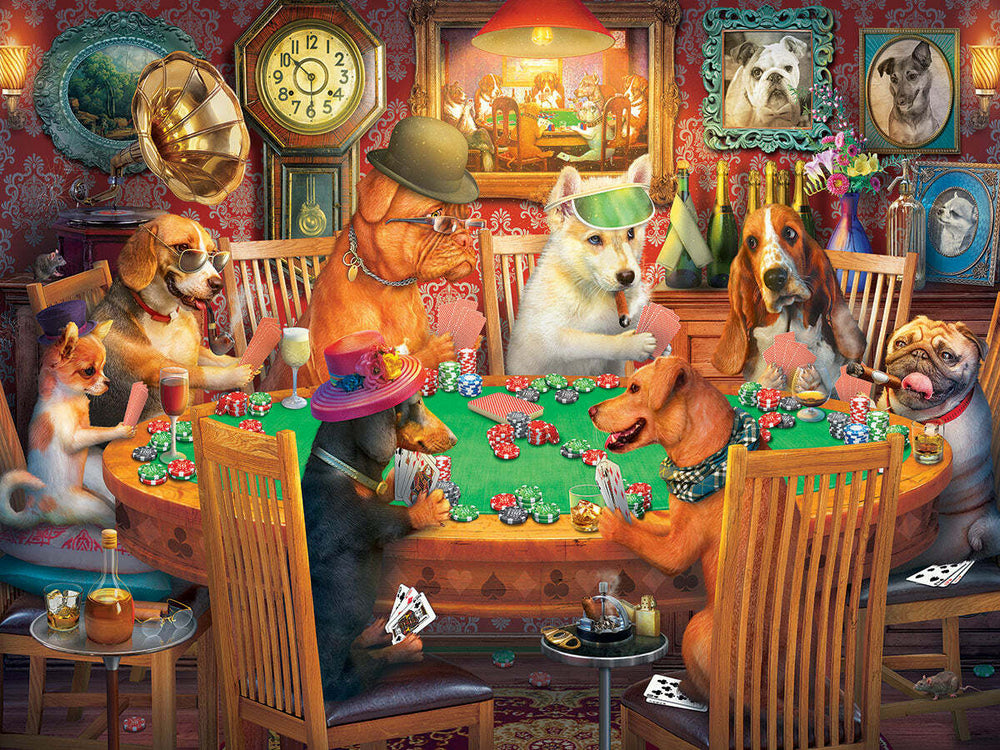 Poker Dogs - 500 Piece Jigsaw Puzzle