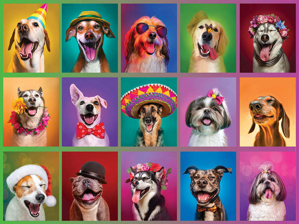 Puppy Portraits - 500 Piece Jigsaw Puzzle