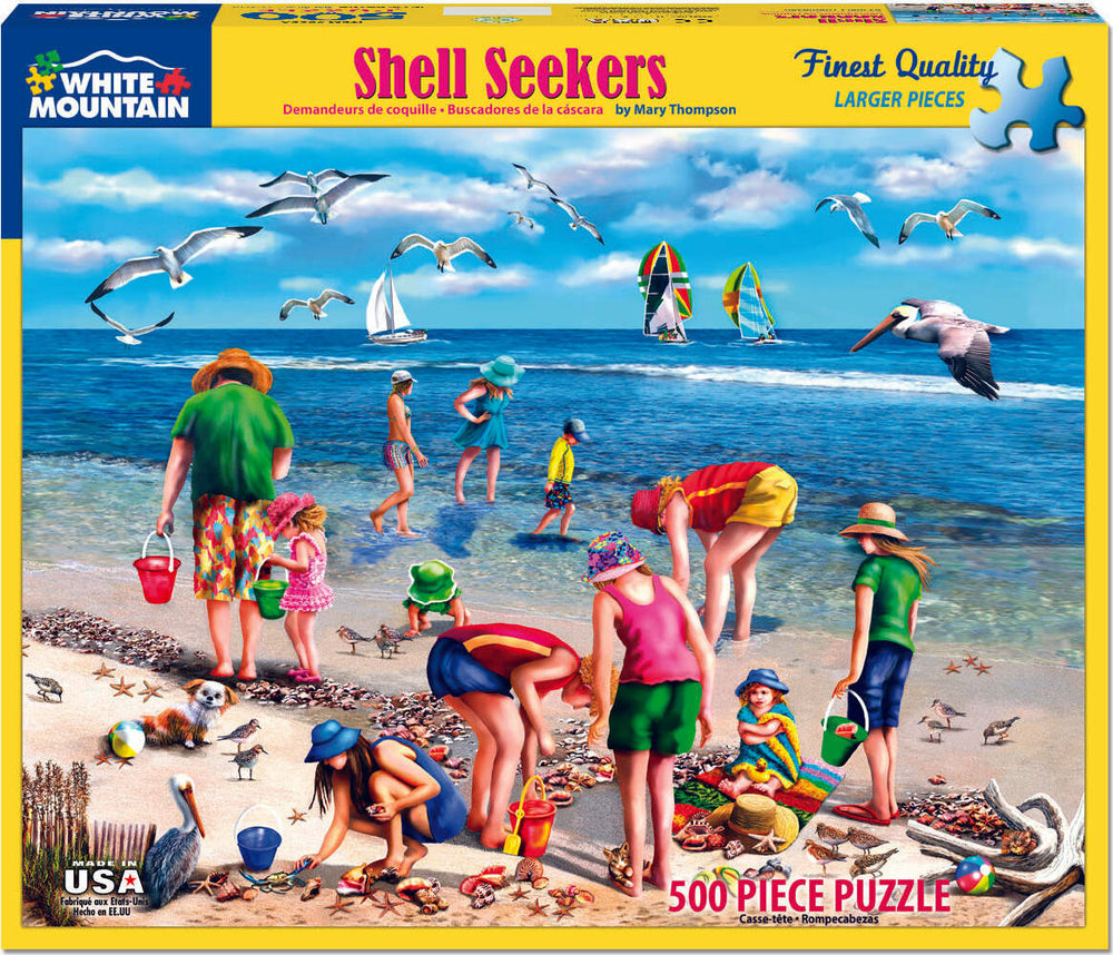 Shell Seekers - 500 Piece - White Mountain Puzzles