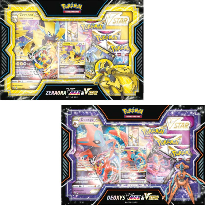 Pokemon TCG - Deoxys/Zeraora VMAX and VSTAR Battle Box