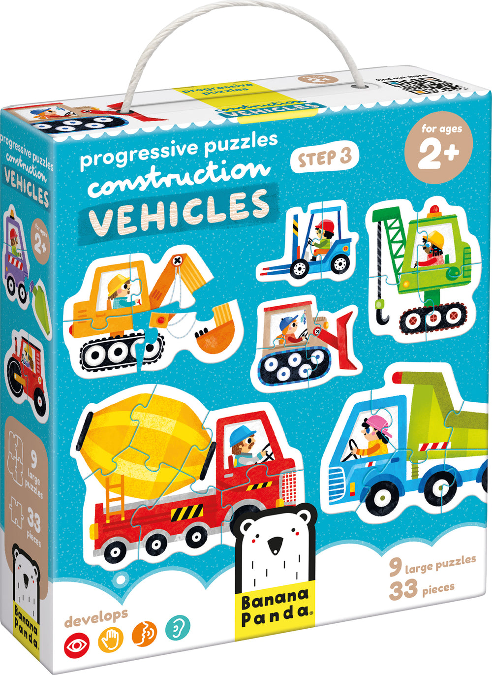 Progressive Puzzles Construction Vehicles