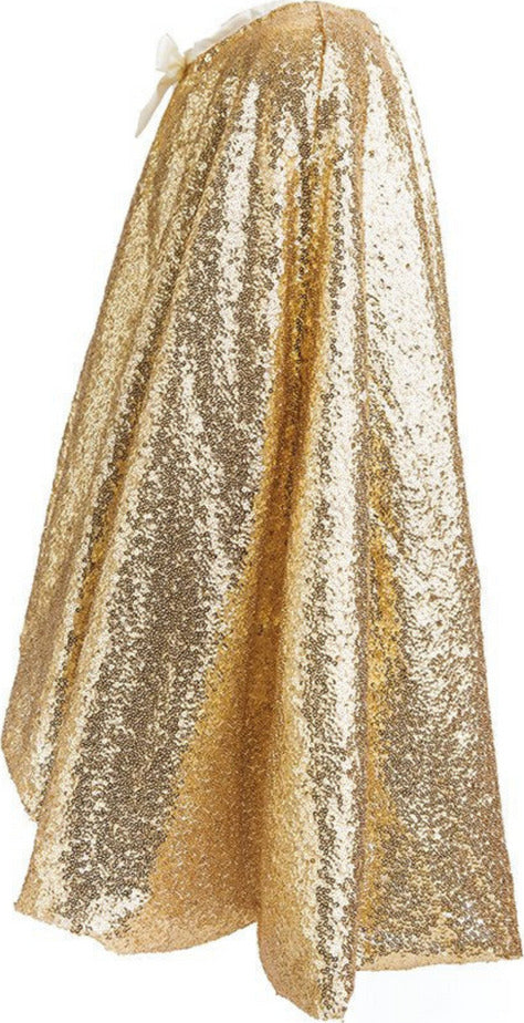 Gracious Gold Sequins Cape  (Size 5-6)