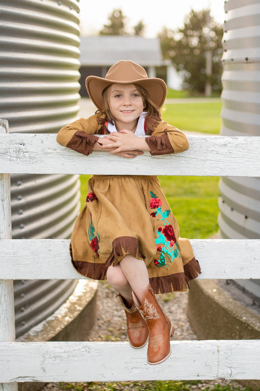 Annie The Sharpshooter Dress, Brown (Size 5-6) – The Toy Maven