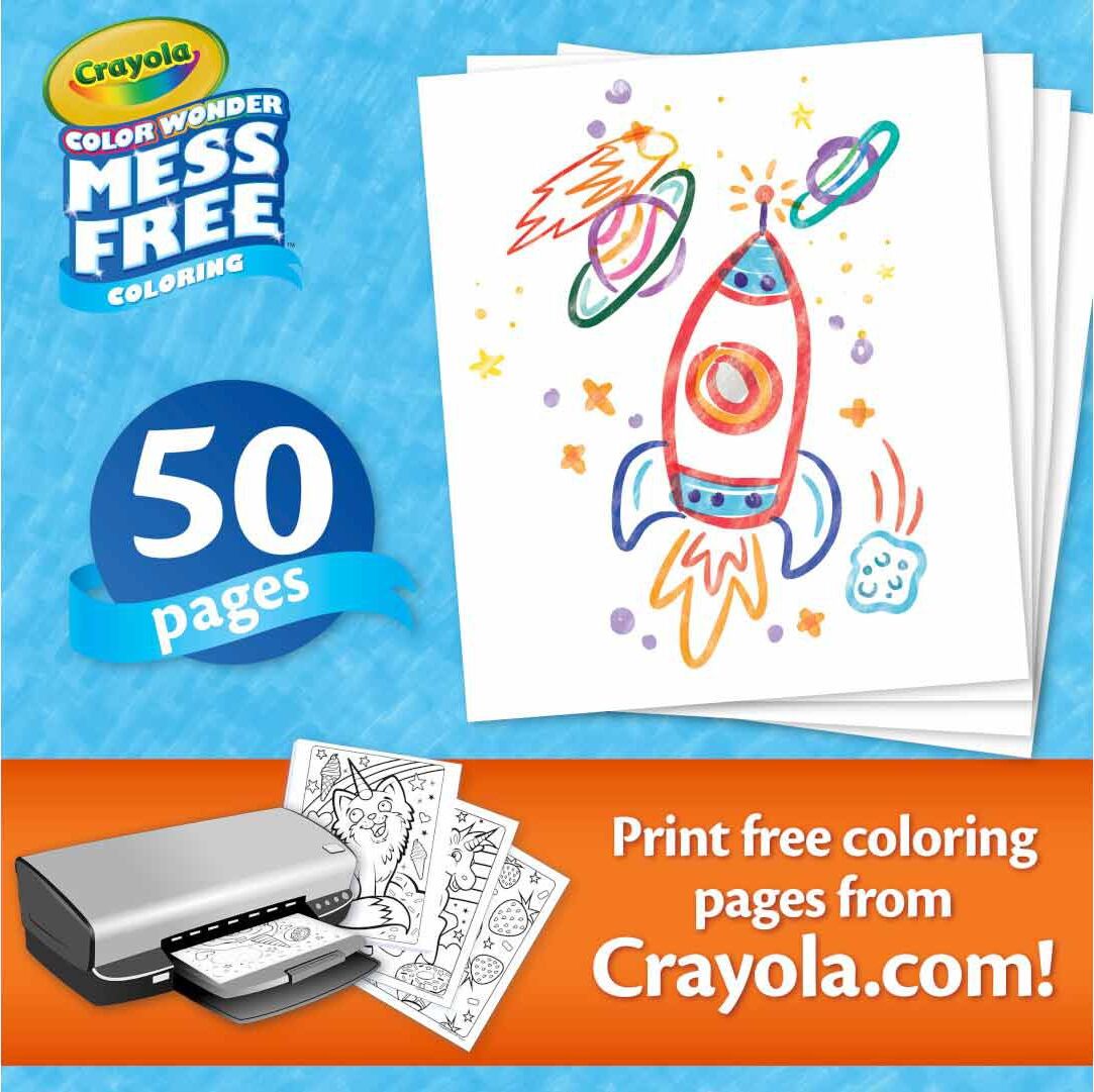 Color Wonder 50 Blank Coloring Pages