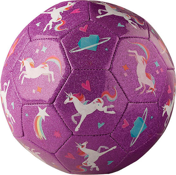 Size 3 Glitter Soccer - Unicorn Galaxy