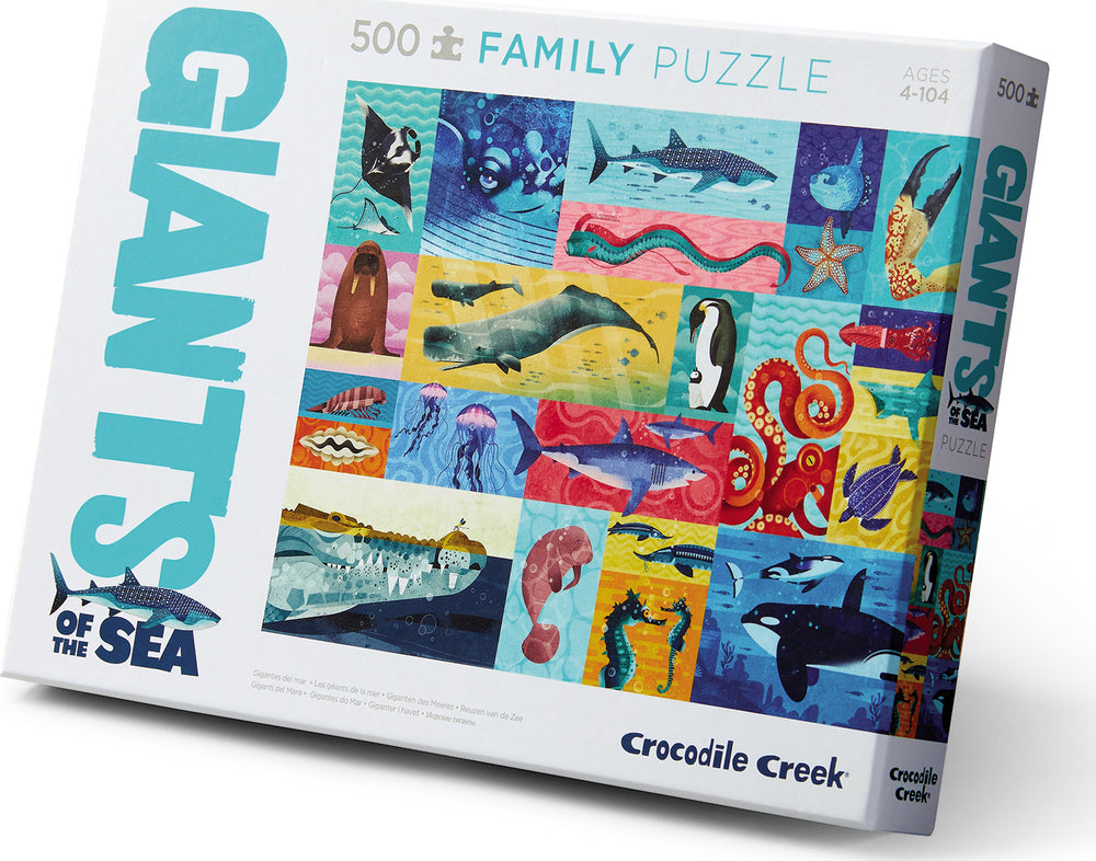 Crocodile Creek Holographic 50 Piece Puzzle - Santa