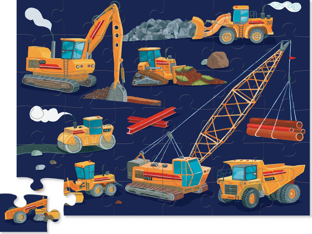 36- pc Puzzle - Construction Zone