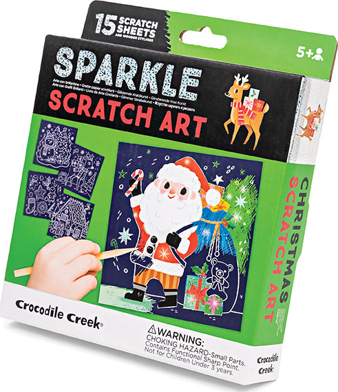 Sparkle Scratch Art - Christmas