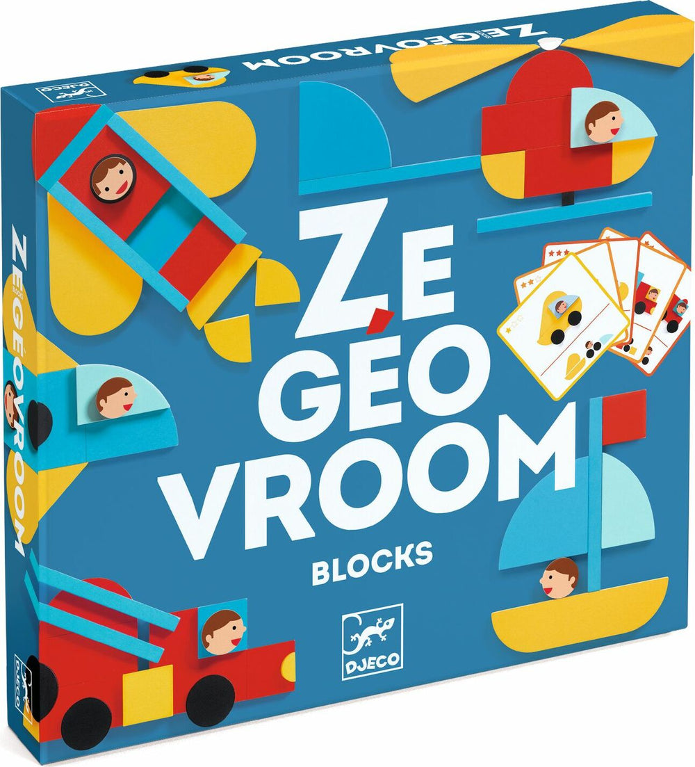 Ze Geovroom Wooden Block Tanagram Set