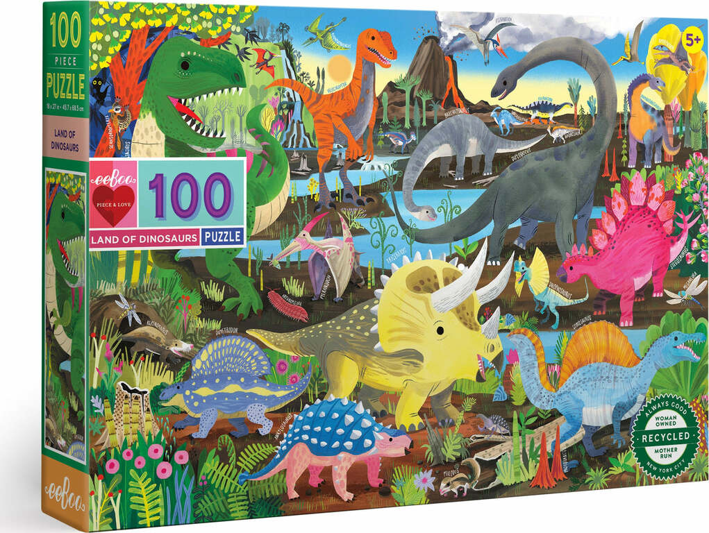 Land of Dinosaurs 100 Piece Puzzle