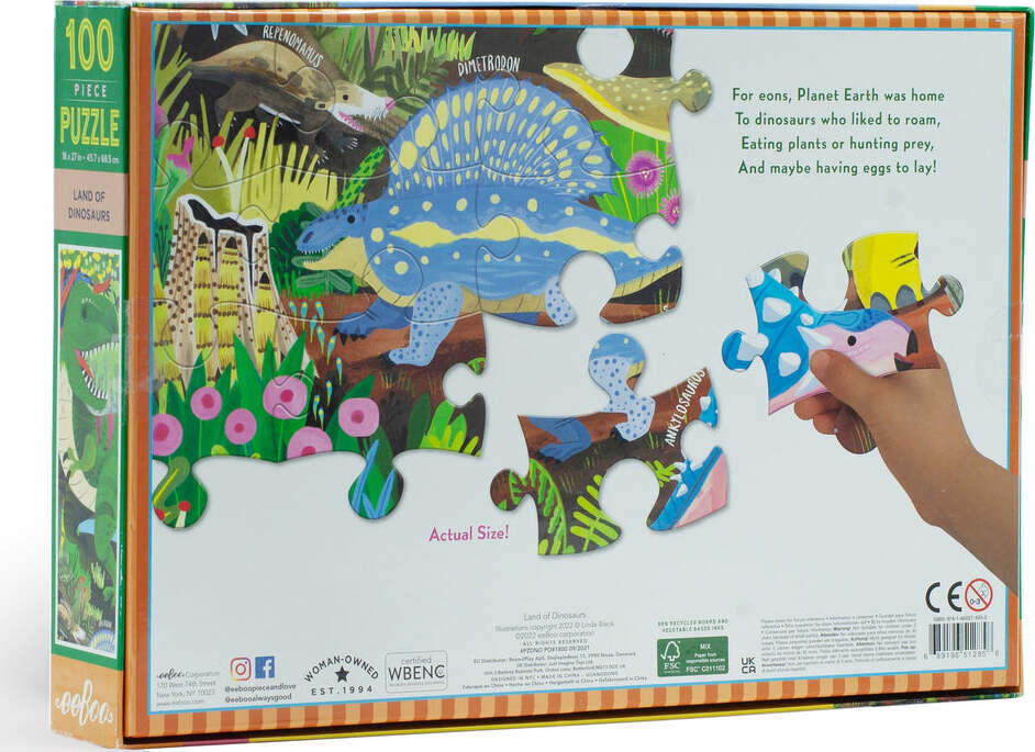 Land of Dinosaurs 100 Piece Puzzle