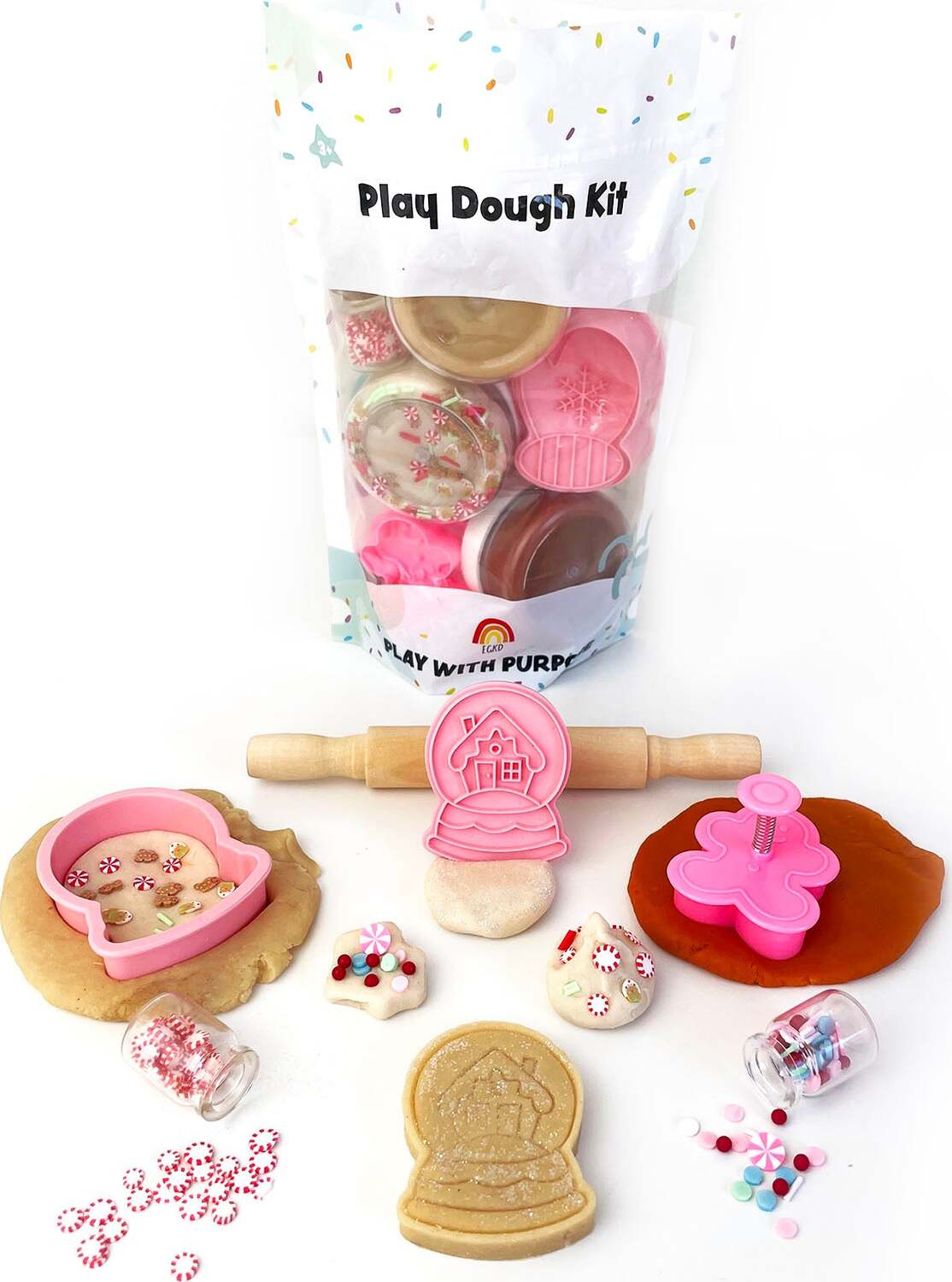 Holiday Cookies Sensory Play Dough Play Kit