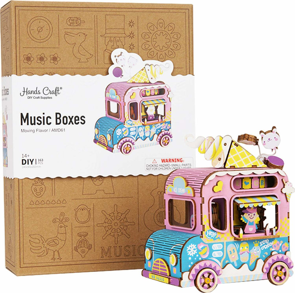 3D Wooden Puzzle Music Box - Moving Flavors