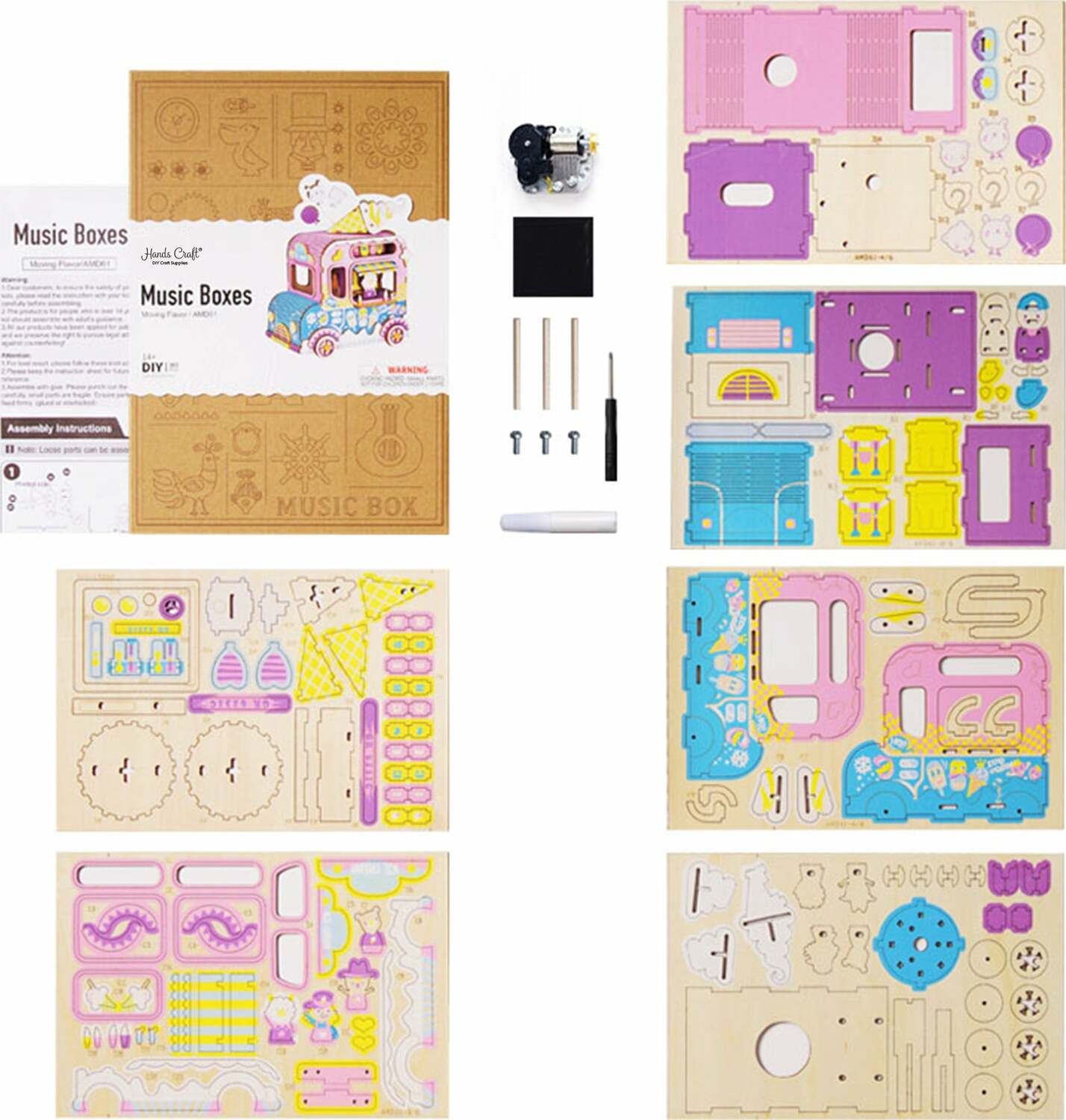 3D Wooden Puzzle Music Box - Moving Flavors – The Toy Maven