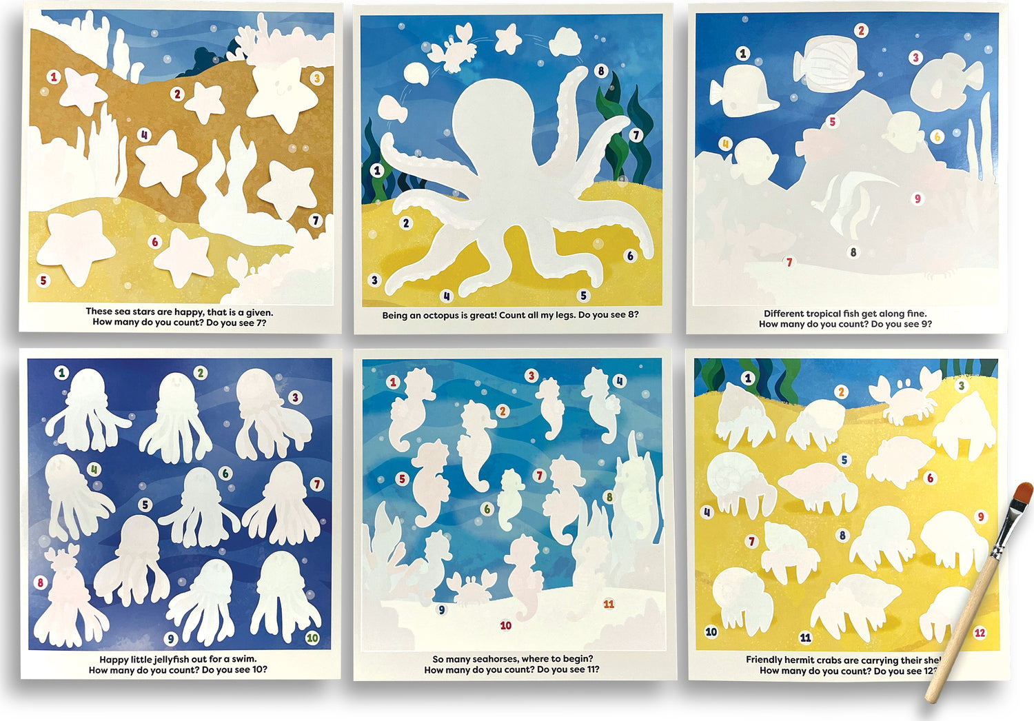 Water Amaze Water Reveal Boards - Under The Sea (13 PC Set)