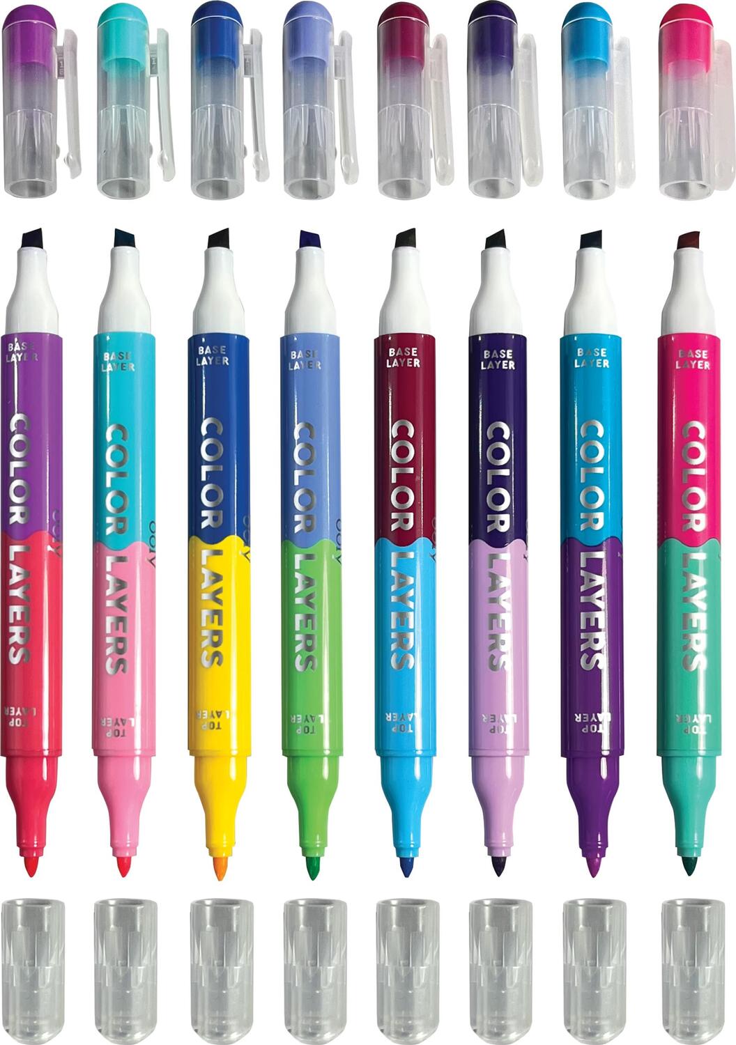 Color Layers Double-Ended Layering Markers (Set of 8 / 16