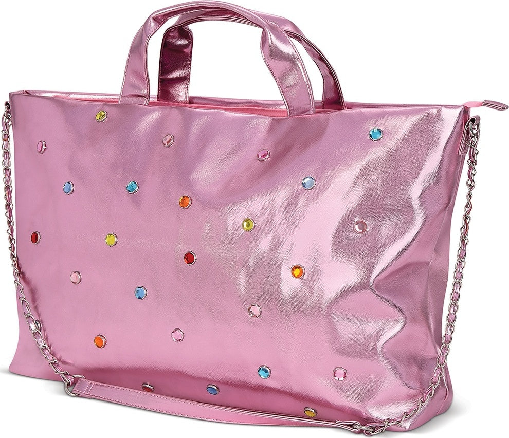 Pink Candy Gem Overnight Bag