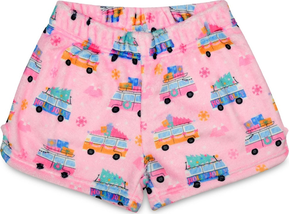 Holly Jolly Plush Shorts (X-Small)