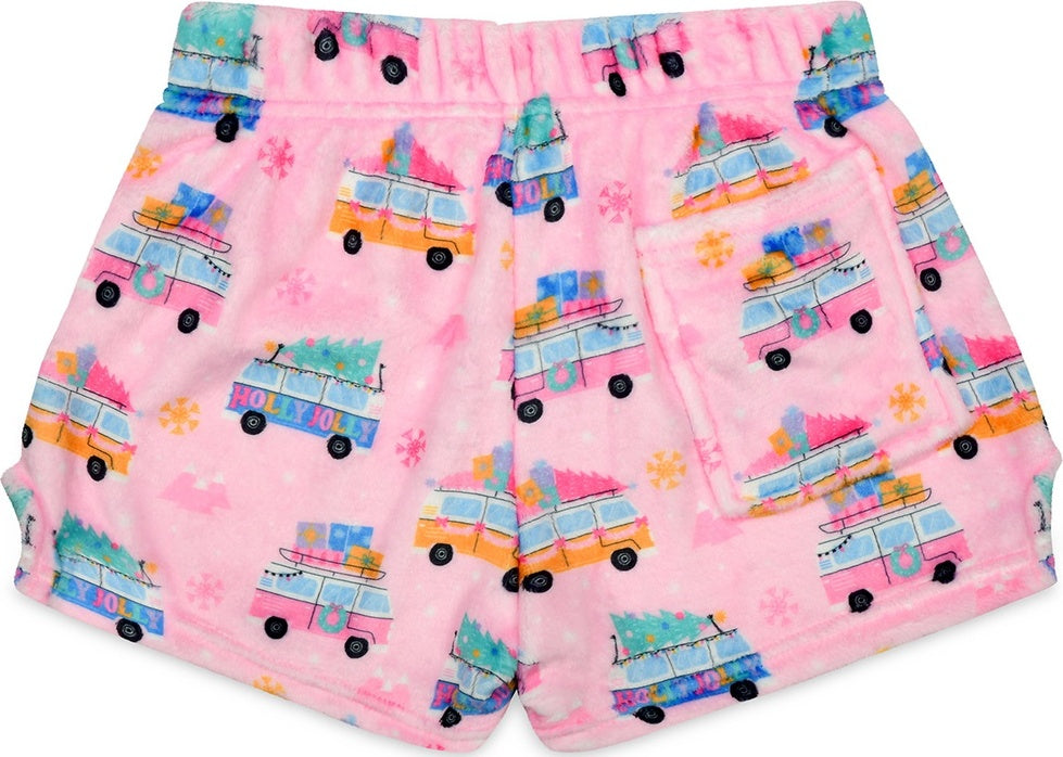 Holly Jolly Plush Shorts (X-Small)
