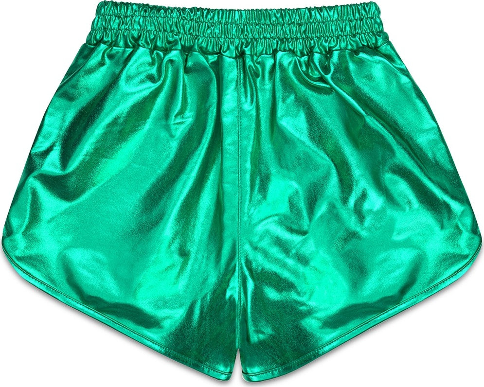 Green Metallic Shorts (Medium)