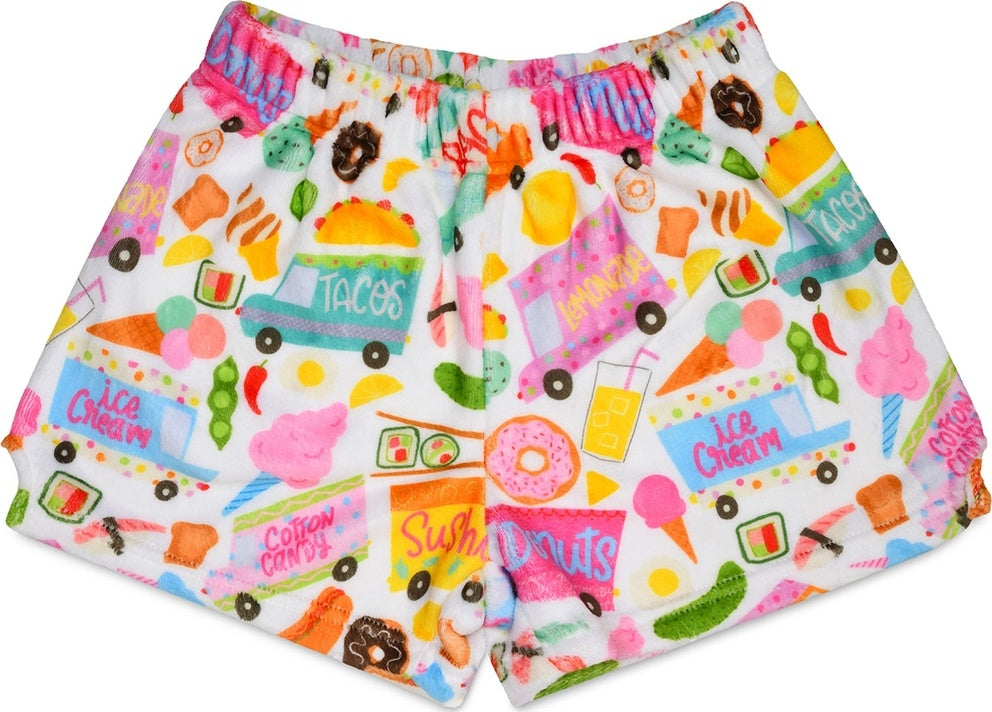 Food Truck Fun Plush Shorts (Large)