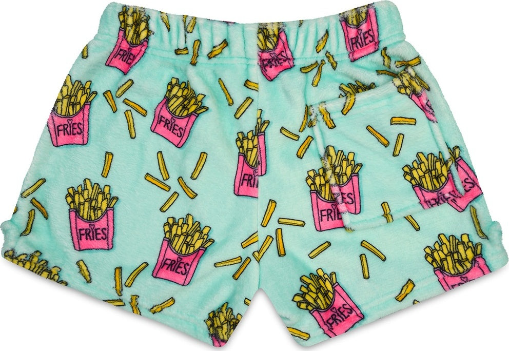 I Heart Fries Plush Shorts (Large)