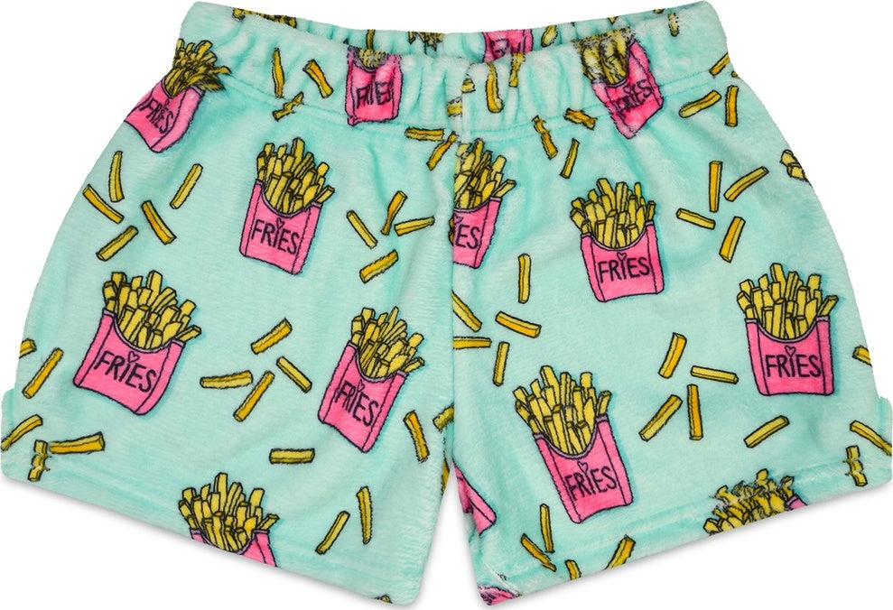 I Heart Fries Plush Shorts (X-Small)