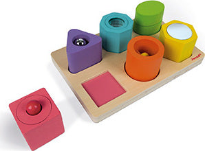 I Wood Shapes  Sounds 6-block Puzzle