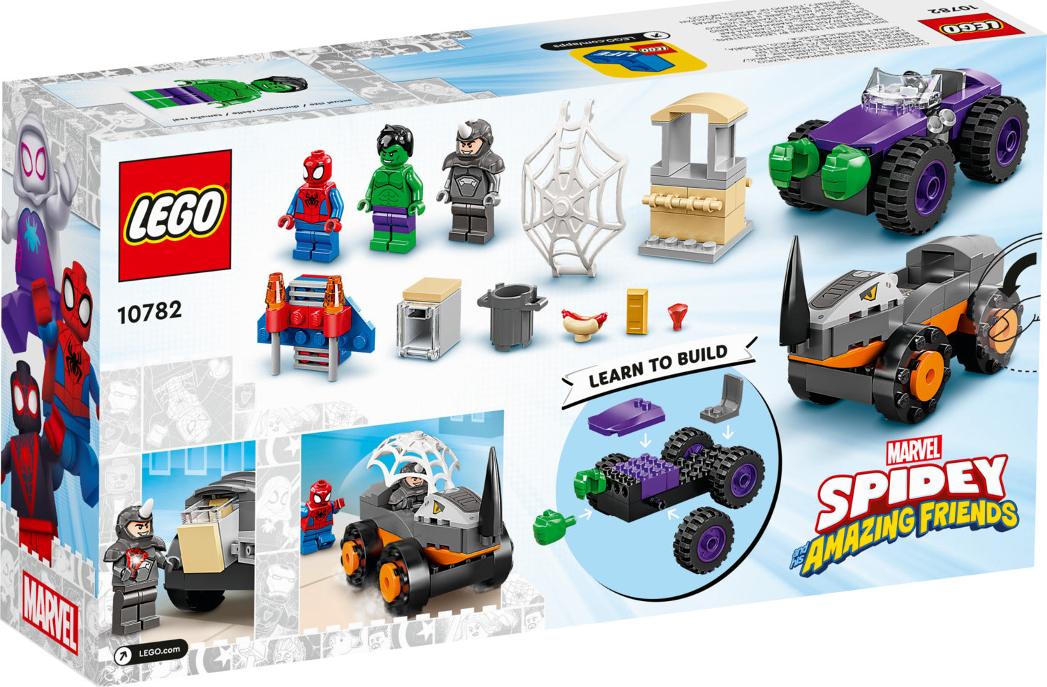 LEGO® Spider-Man: Hulk vs. Rhino Truck Showdown