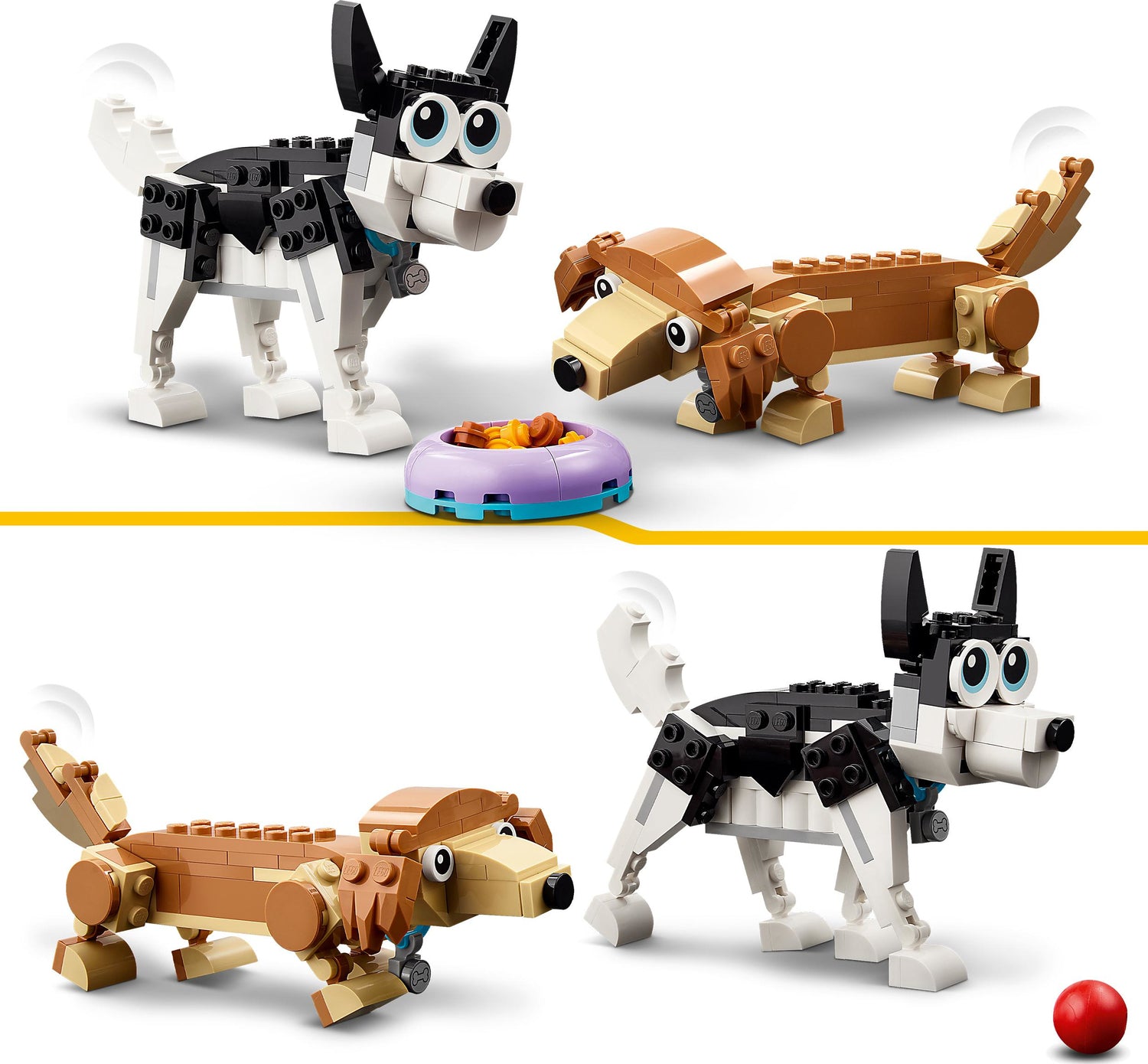 LEGO® Creator 3-in-1: Adorable Dogs Animal Toys