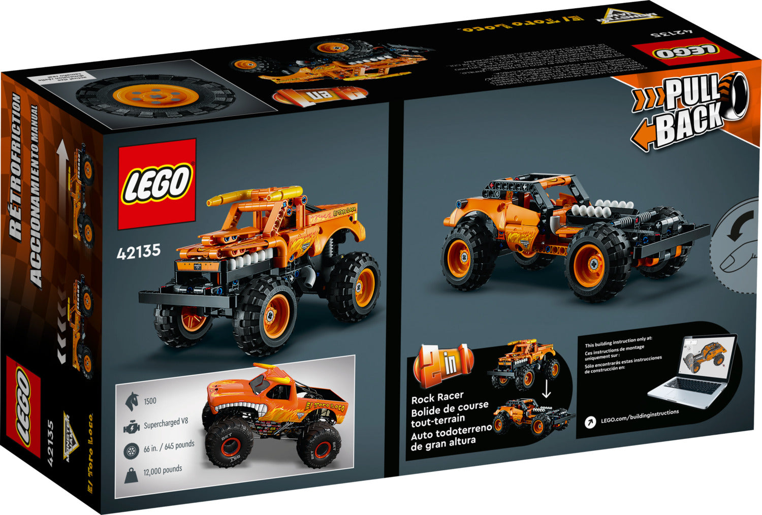 Lego technic truck orange hot sale