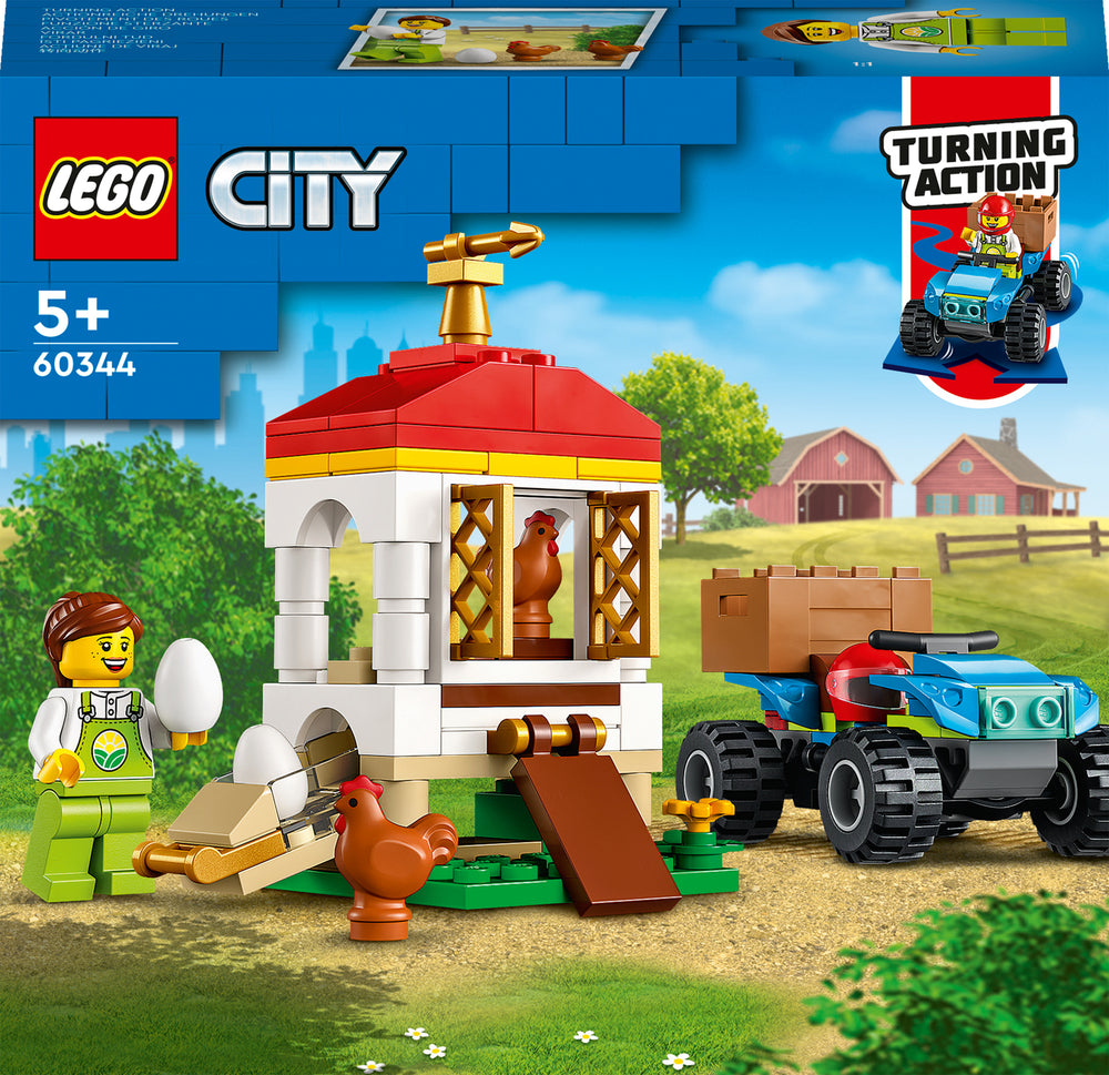 LEGO® City Chicken Henhouse Farm Toy for Kids