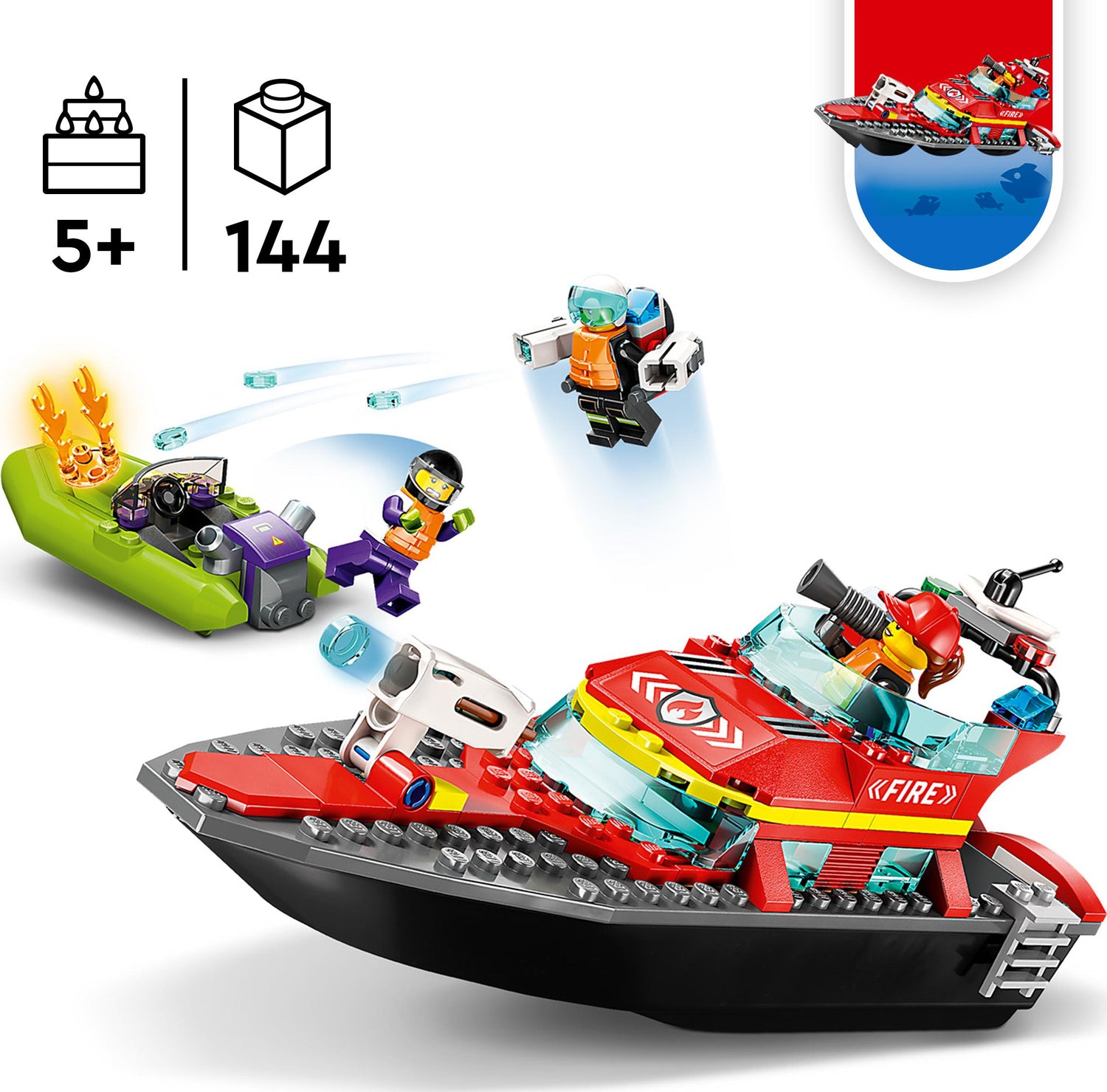 LEGO® City Fire: Fire Rescue Boat