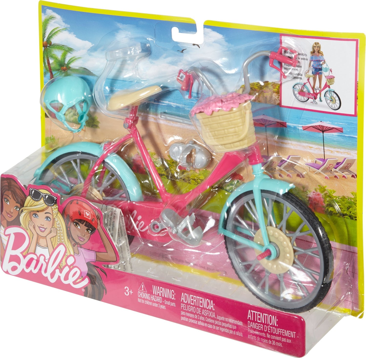 Barbie fashion doll bike