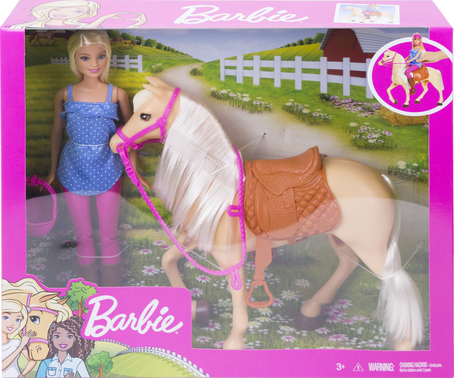 Barbie Doll And Horse