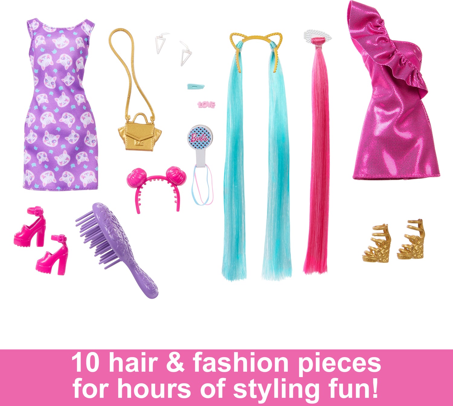 Barbie Fun & Fancy Hair doll and Accessories
