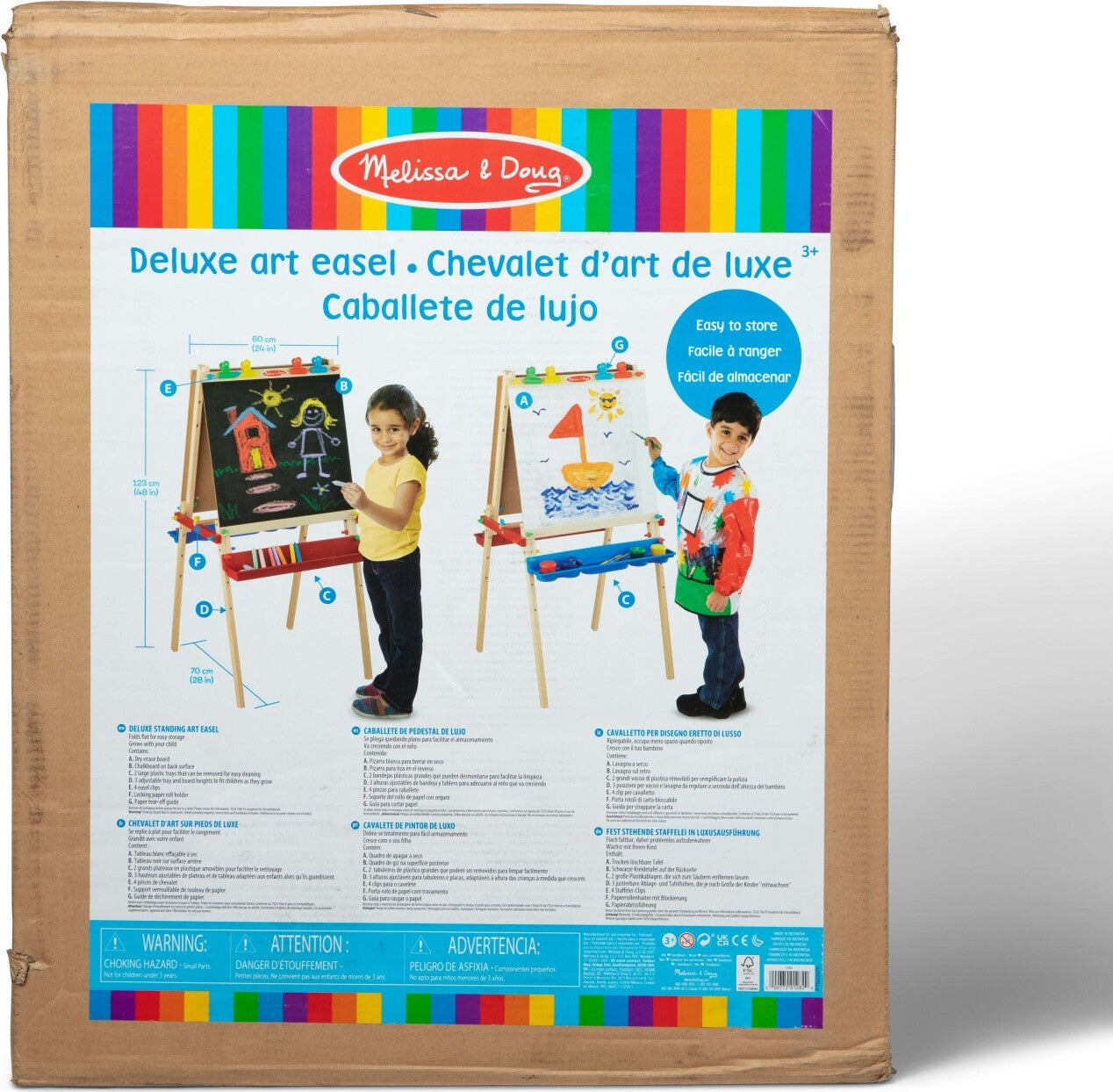 Deluxe Wooden Standing Art Easel – The Toy Maven