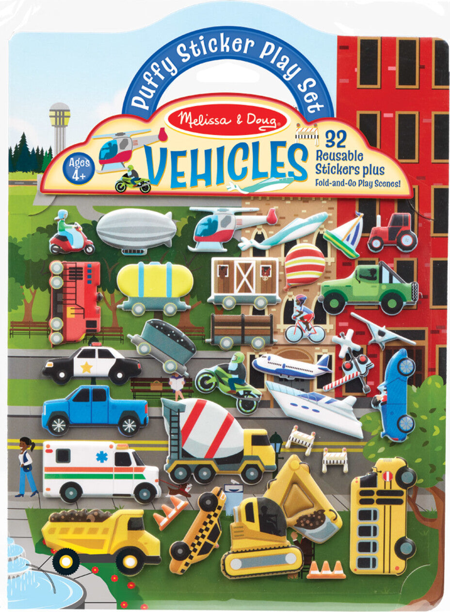 Puffy Sticker Play Set - Vehicles