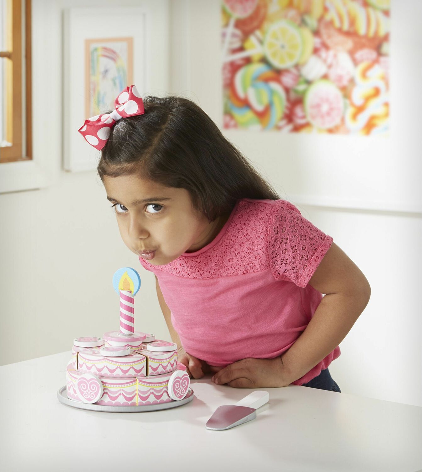 Triple-Layer Party Cake - Wooden Play Food