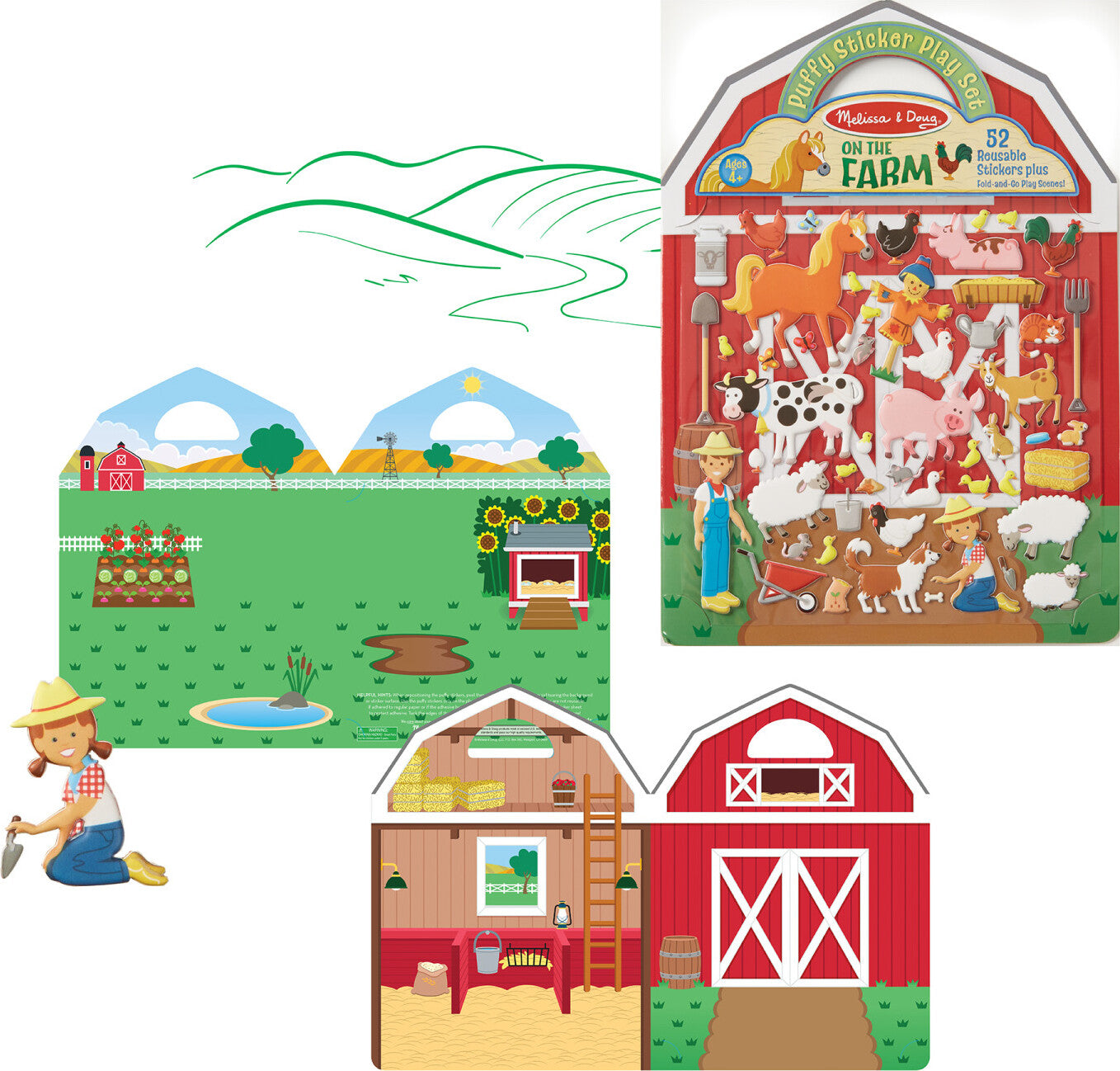 Puffy Sticker Play Set - On the Farm