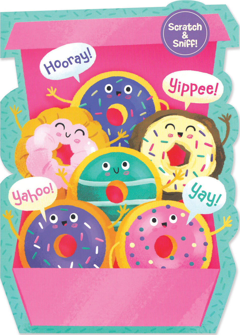 Box Of Donuts Scratch & Sniff Card