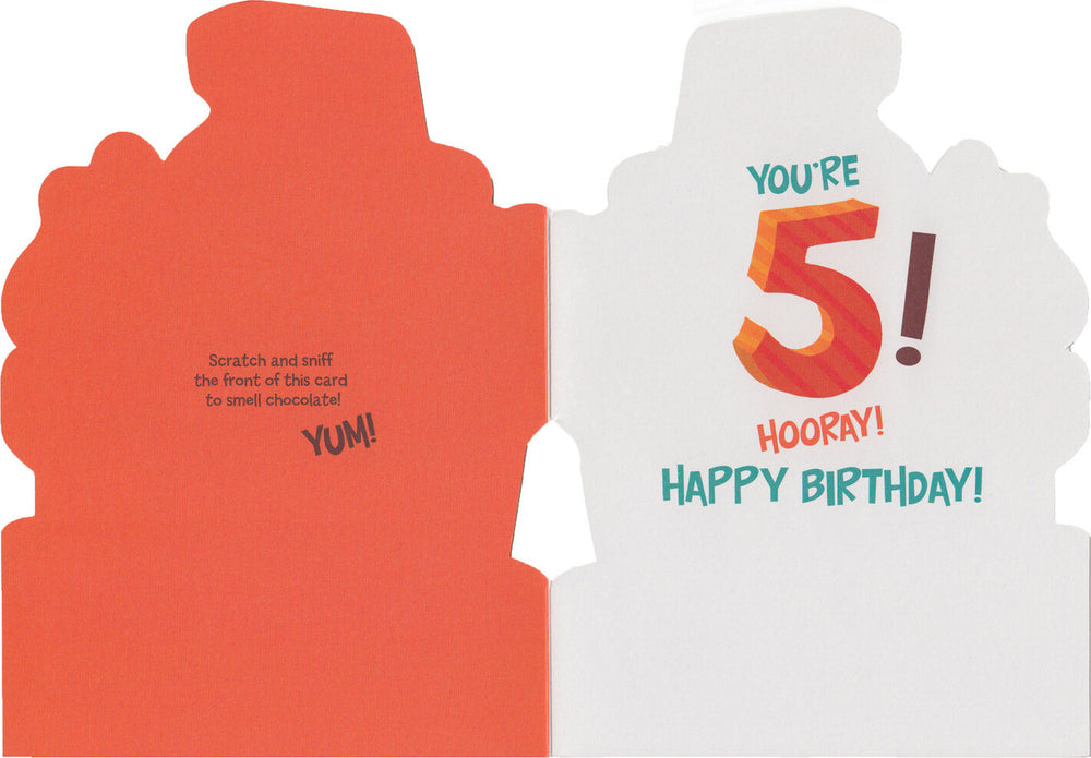 Birthday Card -You're 5! Hooray!