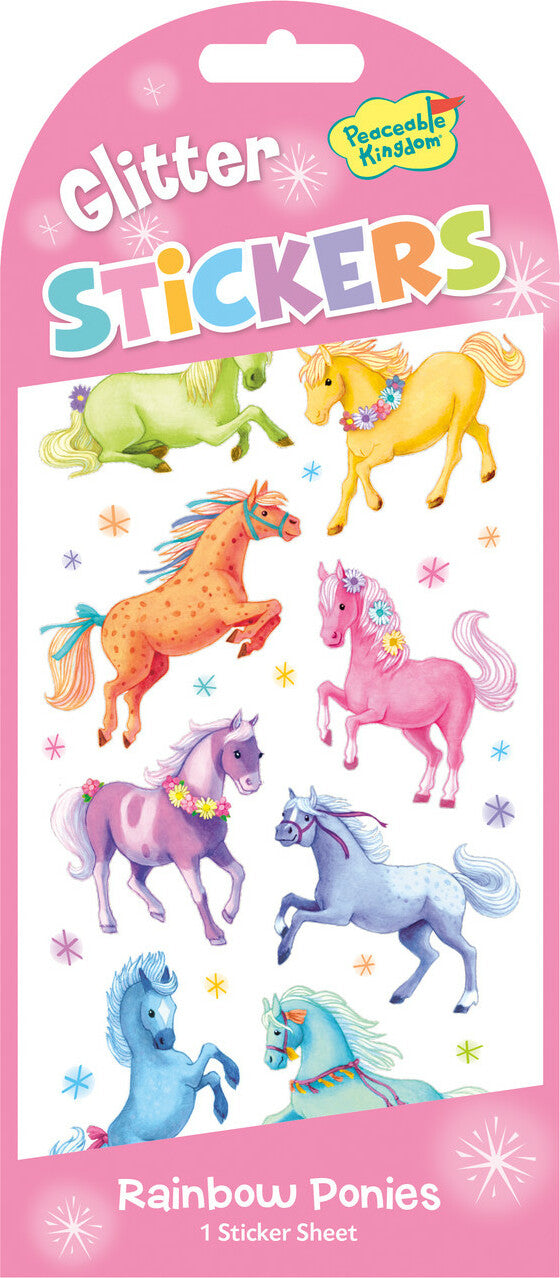 Glitter Ponies Stickers