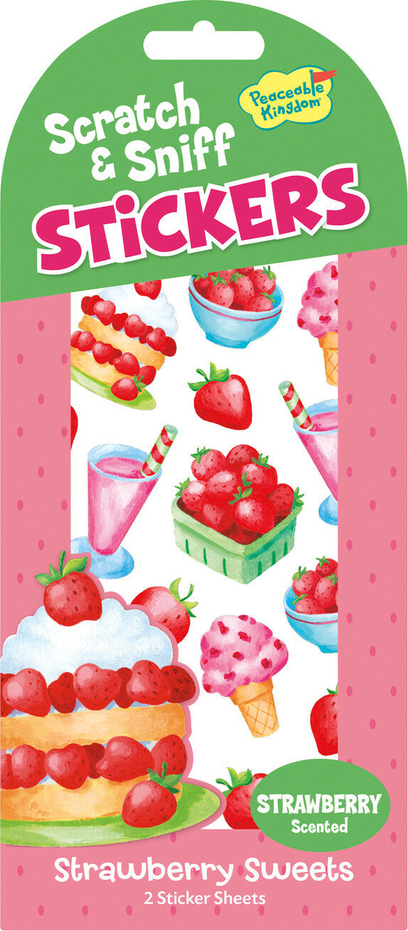 Peaceable Kingdom Strawberry Scratch & Sniff Stickers